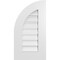 Ekena Millwork Quarter Round Top Left Surface Mount PVC Gable Vent w/ 3-1/2"W x 1"P Standard Frame, 14"W x 26"H GVPQL14X2601SF - alternate 1